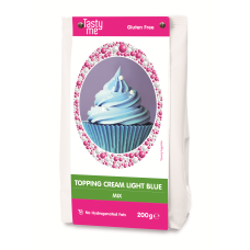 TOPPING CREME - CREAM LICHT BLAUW MIX GLUTENVRIJ 200g